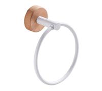 Toallero - Colgador para Colgar En El Baño De Uso Extenso, Estante De Madera Montado En La Pared, Organizador De Mano | Barra Circular De Baño Moderna para Fregadero De Cocina, Lavabo, Ducha,