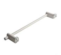 Toallero colgante para radiador con calefacción, 50 cm, estilo escalera, gancho de almacenamiento, color blanco, acero ABS, ajuste de 0,3 a 2 m