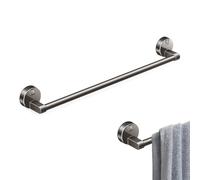 Toallero de 40 cm, sin taladrar, toallero de pared, con ventosa, autoadhesivo, para baño, toalla de baño, toallero de baño (gris)