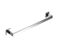 Toallero de acero inoxidable de una sola barra, soporte adhesivo para baño, sin taladrar, 60 cm, diseño moderno para toallas y accesorios de baño
