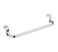 Toallero de acero inoxidable ECO. Sin taladros para mueble de baño. Acabado en cromo brillo. Largo 28cm. Colocación sin necesidad de herramientas