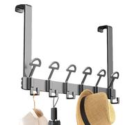 Toallero de baño sobre la puerta, colgador de puerta, robusto soporte para puerta - Soporte redondeado, ahorro de espacio en diseño para salón, baño, dormitorio, cocina