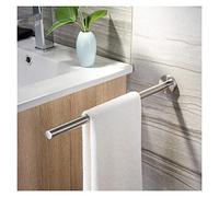 Toallero de barra individual, toallero de cocina de acero inoxidable, toallero de baño de acero inoxidable, barra de brazo de toalla individual, toallero montado en la pared for dormitorio, baño, coci