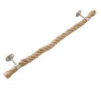 Toallero de cuerda gruesa, toallero, estilo shabby chic, tejido náutico, industrial, estilo vintage, soporte para toallas de baño con rosca en la pared, inodoro/cocina