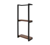 Toallero de ducha, estante de pared, estante para toallas de baño, estante de baño, organizador de metal, accesorios colgantes, toallero de invitados para el baño, ducha y bañera, 28,5 x 14 x 77 cm