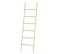 Toallero de metal de 6 niveles con escalera independiente para dormitorio y sala de estar, elegante soporte de secado de ropa inclinado para decoración del hogar (50 x 170 cm de profundidad)