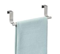 Toallero de metal para colocar sobre el gabinete Forma de iDesign para ba o y cocina, 9,25"" x 2,5"" x 2,5"", acero inoxidable cepillado