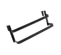 Toallero de metal para puerta de fácil instalación, para cocina, baño, ahorro de espacio, sostiene bata, abrigo, delantal, paquete de 2 unidades de montaje en pared de cortesía