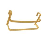 Toallero de metal para puerta de fácil instalación, para cocina, baño, ahorro de espacio, sostiene bata, abrigo, delantal, paquete de 2 unidades de montaje en pared de cortesía