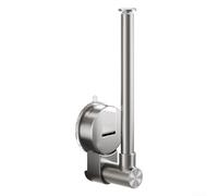 Toallero de papel de cocina con ventosa y soporte de plástico, organizador de puerta de gabinete sin taladros para película adhesiva, rollos de pañuelos y paños