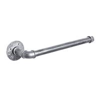 Toallero de papel industrial HouseAid para cocina, estilo vintage, resistente, r stico, para montar en la pared, color plateado antiguo