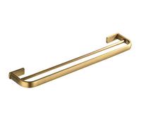 Toallero de pared de latón envejecido para baño, acabado cepillado, soporte para toallas, color dorado