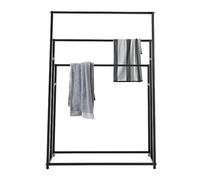 Toallero de Pie 3 Pisos Independiente Toallero Escalera con Almohadillas Antideslizantes Escalera Toallero para Dormitorios, Baños, Salones, Balcones, Hoteles, Jardines, Lavaderos