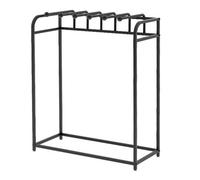 Toallero de Pie Expositor Metálico para Alfombras con Gancho Extraíble y Giratorio, Estante para Alfombras de 100/120 cm, Almacenamiento Colgante(Black,100x50x135cm(39x20x53in))