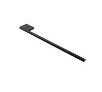 Toallero delgado para lavabo, Colgador Negro, Aluminio, Longitud: 400 mm, Altura: 8 mm, Profundidad: 50 mm