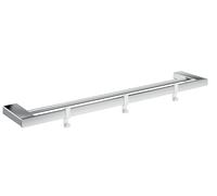 Toallero doble emco loft, cromado, 3 ganchuras extraíbles, 642 mm, 056100160