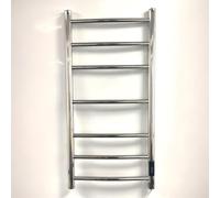 Toallero eléctrico baño en acero inoxidable pulido espejo, Serie Siena, montaje en pared, tamaño 800x400 mm