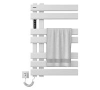 Toallero Electrico Baño, Toallero Electrico 450mm×720mm, Radiador Toallero Electrico, Calentador de Toallas, Secatoallas Electrico Pared, Toallero Calefactor, El ahorro de Energía-WiFi White Left