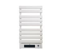 Toallero eléctrico de aluminio de alta calidad y con protección ip24. actúa como secador de toallas. calentador de prendas y a la vez servirá de apoyo a tu sistema de calefacción. acabado en blanco. a