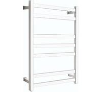 Toallero eléctrico de Pared de 7 Barras con calefacción, de Acero Inoxidable y con Interruptor, con un Elegante diseño Negro para Uso doméstico y de baño.