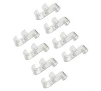 Toallero eléctrico ganchos para radiador, material plástico, 8 piezas para colgar toallas o ropa para secar eficientemente en el baño o lavandería (transparente)
