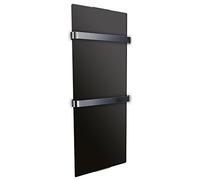 CHEMIN'ARTE Toallero Eléctrico para baño 1200W, negro, Radiador Toallero Eléctrico Bajo Consumo IP24-2 toalleros de acero inoxidable