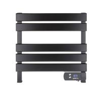 Yoevu Toallero eléctrico 150W – Pantalla LCD táctil, Temporizador, IP34, Aluminio – Negro