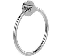 Toallero Elements Tender de Villeroy & Boch, anillo toallero de baño para montaje en la pared, fabricado con zinc, toallero redondo, 164 x 32 x 185 mm, Chrom