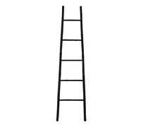 Toallero Escalera de 5 Niveles Bambú Negro 150x40 cm