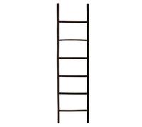 Toallero Escalera de 6 Niveles Bambú Negro 190x50cm