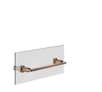 Toallero Gessi Inciso 300 mm, montaje en pared de cristal, 58613708, Color: PVD cepillado de cobre