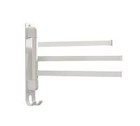Toallero Giratorio 3/4/5 Brazo de Acero Inoxidable Montado en la Pared Toallero Colgador de Toallas con Gancho para Baño, Almacenamiento de Cocina Toallas Múltiples(Blanco 3 brazos)