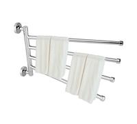 Toallero Giratorio Toallero de Acero Inoxidable, Soporte Toallero Baño con 4 Barras Giratorias Rotación Toalleros Barra