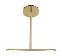 Toallero independiente en oro cepillado, soporte de encimera de acero inoxidable 304 resistente, base pesada estable para tocador de baño, no requiere taladrar