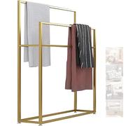 Toallero independiente, soporte de metal resistente para baño, soporte de suelo que ahorra espacio, diseño elegante