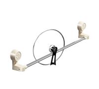 Toallero individual con - Acero inoxidable 30 x 11,2 x 7,5 cm estante ajustable | Soporte para toallas de mano con barra retráctil, baño, cocina, toallero montado en la pared | Dormitorio y