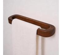 Toallero Madera 25 cm,Toallero de Madera Natural Sin Taladro, Toalleros de Baño Sin Taladro,Toallero Adhesivo, Toallero Baño, Colgador Toalla Baño, Toallero Lavabo,Soporte Toallas Baño, Toallero Pared