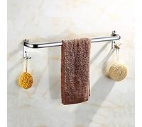 Toallero multicapa de acero inoxidable SUS 304 de 40 cm a 60 cm, con ganchos, 3 barras, toallero para baño y toalla elegante