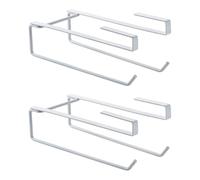 Toallero multifuncional montado en la pared de hierro conjunto de 2 prácticos para baño de cocina higiénico, almacenamiento de baño, soporte de tela