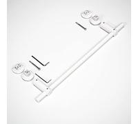 Toallero recto para radiadores de baño de diseño, tubo ovalado, toallero, accesorios de calefacción, longitud 460 mm, color blanco a elegir