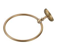Toallero redondo montado en la pared con anillos vintage para colgar en el lavabo, accesorios de baño, soporte de mano montado duradero