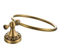 Toallero redondo montado en la pared con anillos vintage para colgar en el lavabo, accesorios de baño, soporte de mano montado duradero