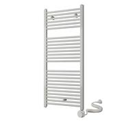 Toallero Secatoallas radiador electrico, tubos de acero con acabado lacado en blanco 1200x500 con termostato fácil de usar