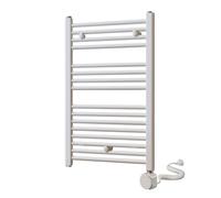 Toallero Secatoallas radiador electrico, tubos de acero con acabado lacado en blanco 800x500 con termostato fácil de usar