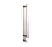 Toallero sin taladrar, autoadhesivo, de acero inoxidable, barra para toallas de baño, 40 cm, soporte para toallas de invitados, montaje en pared con gancho para toallas, toallero de baño, accesorios