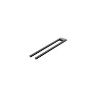 Toallero Steinberg Serie 480, 450 mm, 2 brazos, acero inoxidable, 4802550S, Color: negro mate