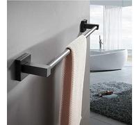 Toallero Toallero Acero Inoxidable Toallero Negro Accesorios de Baño para Baño para Perforación Estilo 50CM