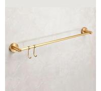 toallero Toallero for baño,Toallero de latón Cepillado,Toallero montado en la Pared,Toallero de baño Moderno for decoración del hogar con Ganchos móviles Toallero de Acero Inoxidable(60cm)