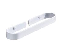 Toallero Toallero Montado En La Pared Toallero Adhesivo Sin Perforación Espacio De Un Solo Disparo Inodoro De Cocina De Aluminio-Blanco_50cm. (Blanco 30cm.)