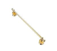 Toallero Toallero montado en la Pared Toallero de un Solo Polo Toallero de Acero Inoxidable Barra de Toalla Larga para baño Cocina Oficina Toallero Estante de baño (Color: Dorado, Tamaño: 46 cm)